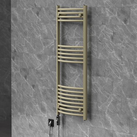 LuxeBath Termoarredo Scaldasalviette Sahara 500x1200 mm Elettrico Beige (1/5)