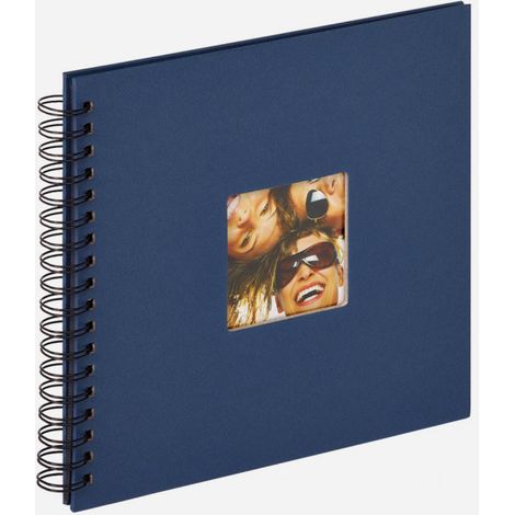 Walther Fun blau Spiral 26x25 40 schwarze Seiten SA108L