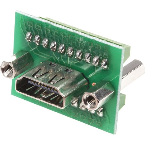 Connecteur HDMI RS PRO Femelle A visser Type A Droit ( Prix pour 1 ) (1/2)