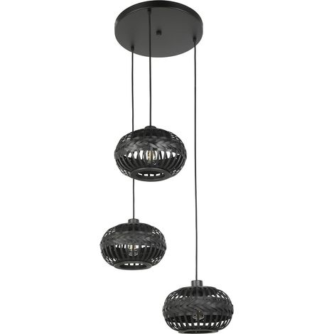 Suspension luminaire, plafonnier suspendu à 3 lampes, lampe (1/5)