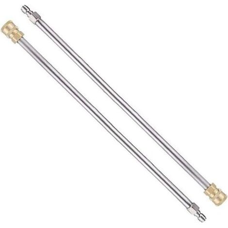 Lot de 2 rallonges de lance pour nettoyeur haute pression , lance de rechange de 43 cm avec raccord rapide de 6,35 mm pour nettoyeur haute pression. (1/4)