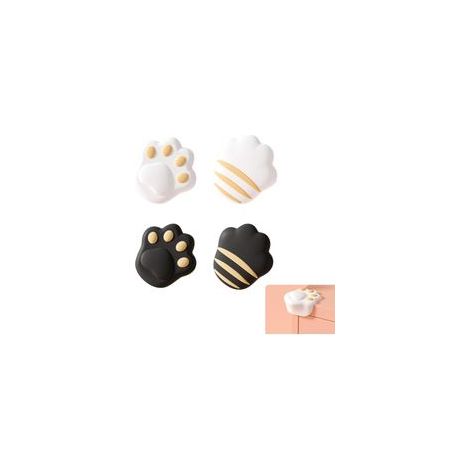 4 Pièces Protege Coin de Table Protection, Coin de Table Protection Bebe, Meuble Protection Protege Angle de Table, Protecteur d'angle Mignonne, Protège Bord Autocollant pour Tables (noir, bla
