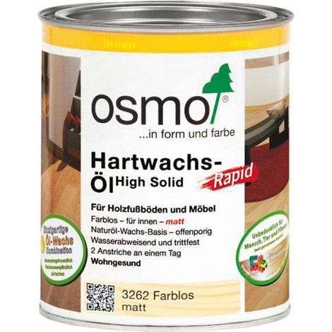 Osmo Hartwachs-Öl Rapid Farblos Matt 0,75 l - 10300101 (1/2)