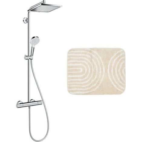 Hansgrohe Set de douche Crometta E 240 + cadeau gratuit tapis de salle de bain, beige (27271000-7BE) (1/5)
