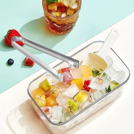 Mini pinces alimentaires, pinces à glaçons en acier inoxydable, pinces pour seaux à glace, pinces à glaçons, pinces à sucre, pinces à blocs de glace (1/5)