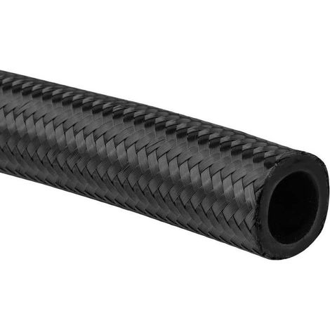 Tubo flessibile per carburante/benzina in NBR intrecciato di alta qualità, appositamente progettato per idrocarburi, con guarnizione paraolio, Ø4 x 2 metri (1/4)
