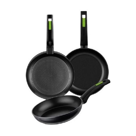 Pack 3 sartenes Monix Green Ø18cm Ø22cm Ø26cm aluminio forjado  Oferta exclusiva (1/2)