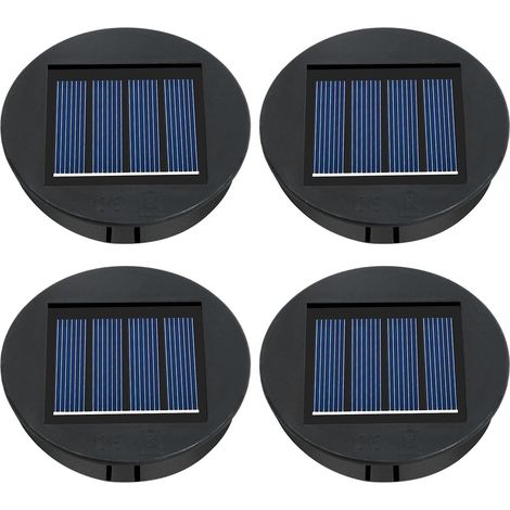 Lampes Solaires de Rechange, Panneau Solaire Lanterne Couvercle de Rechange, 4PC Lampe Solaire de Rechange pour Lantern 8cm,Remplacement de Couvercles (1/5)