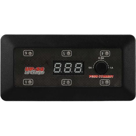 Chargeur UP S6 1S avec indicateur LED, chargeur de batterie LiHV LiPo et port USB Micro MX MCPX pour drones et modèles réduits.