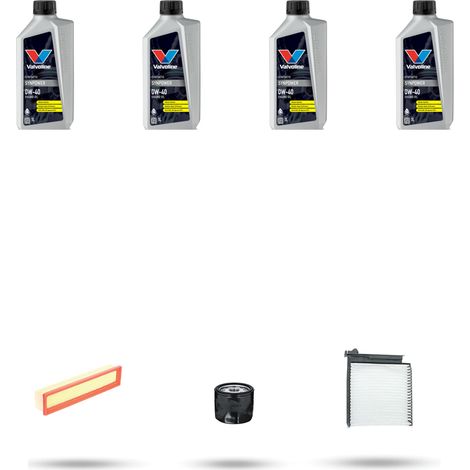 Kit tagliando 3 FILTRI e 4L OLIO compatibile con Renault Clio III 1.2 16v 58kw Dal 2008 (1/5)