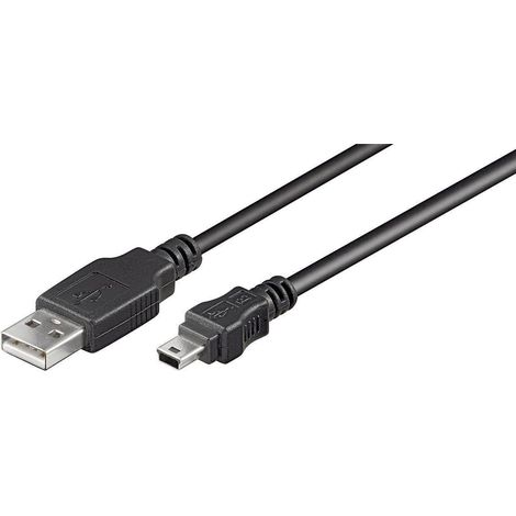goobay Câble Hi-Speed USB 2.0, Noir, 1 m (45740)