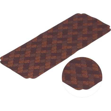 Sets de table brodés en maille style chinois, motif feuilles d'éventail, pour la maison ou le salon de thé. (1/5)