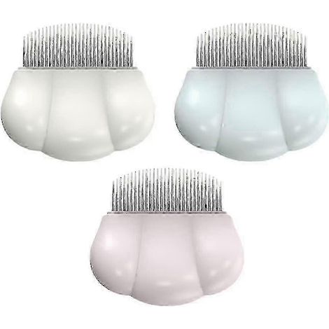 Lot de 3 peignes de toilettage pour chats, peignes pour enlever les poils de chat, accessoires pour chats (1/5)