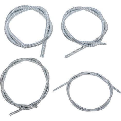 Kit de cintreuse à ressort 4 en 1 pour tubes fins en acier, cuivre et aluminium (diamètres 3/8, 1/2, 5/8 et 3/4 pouces), longueur 1100 mm (43,31 pouces). (1/5)
