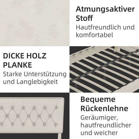 Lit moderne moelleux beige,tête douce,cadre bas sans levage,mobilier chambre multifonctionnel,vendu sans matelas (1/5)