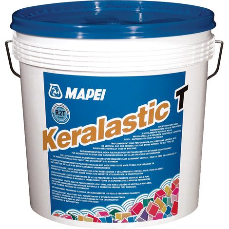 Keralastic t grigio kg. 5 adesivo epossi-poliuretanico bicomponente per piastre