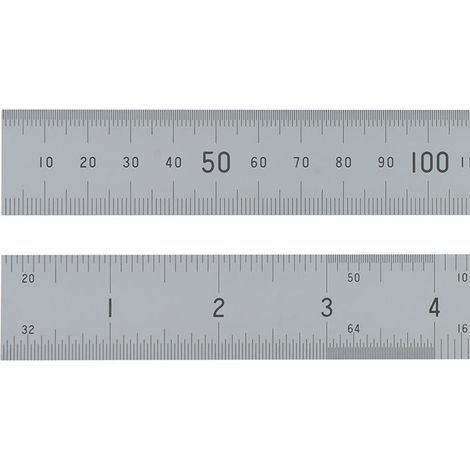 Fisher FC12 Satin Chrome 12-Inch (300mm) Metal Ruler with English and Metric Markings (1/3)