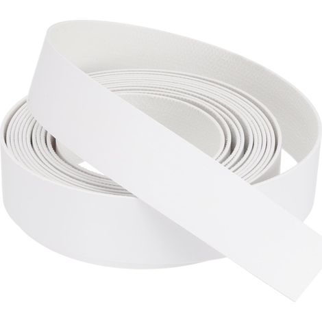 Bande de Chant 3 Mètre x 22mm, Bande Bordure Meuble Masquage Préencollé en PVC, Placage Contreplaqué Flexible avec Adhésif Thermofusible pour Bords Meuble Étagère Panneaux, Blanc (1/5)