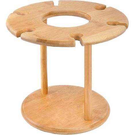 Porte-verres à vin autoportant - Étagère de rangement pour verres à pied (1/5)