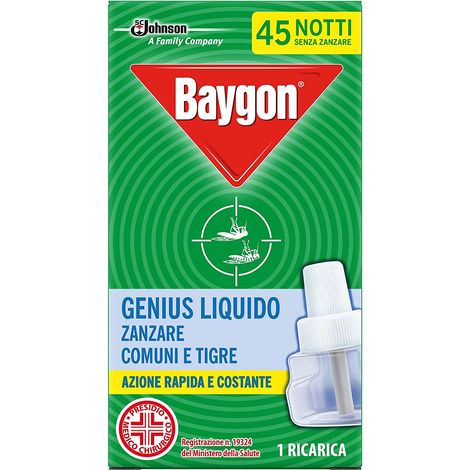 Liquido di Ricarica per Genius Liquido Base Anti-Zanzare BAYGON - 45 Notti (1/5)