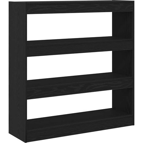 Maison Exclusive - Bücherregal Schwarz Eichen-Optik 100 x 30 x 10