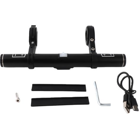 Luce LED per bicicletta ricaricabile tramite USB Toivize – Diverse modalità – Clacson e supporto per telefono – Impermeabile – Per la guida in città e di notte (1/5)