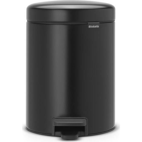 Brabantia Pedal Bin Newicon Pattumiera a Pedale 5 Litri Nero Opaco (1/5)