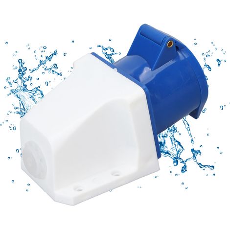 Prise Industrielle Femelle 3 Broches IP44 16A/32A 220‑250V Étanche