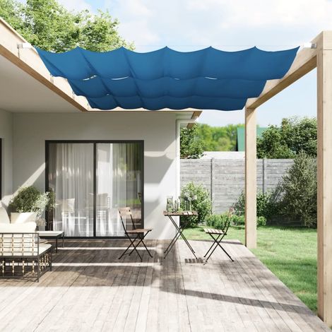 Store vertical, bleu, 140 x 270 cm, tissu Oxford (1/5)