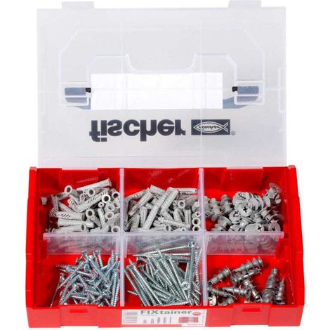 Boîte modulable FIXtainer tous matériaux FISCHER 534092 avec 240 chevilles UX, SX et GK avec vis (1/3)