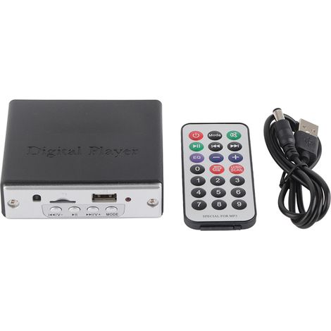 Amplificateur Audio Hi-Fi avec Lecteur MP3, Décodeur USB 2.0, Télécommande Incluse, Noir (1/5)