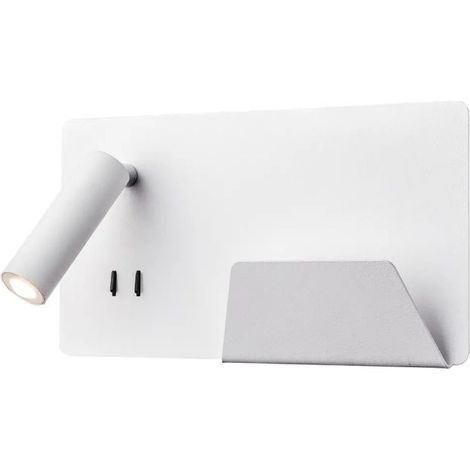 Applique int. liseuse SOMNILA SPOT droite blanc LED 13W 3000K avec port USB - SLV - 1003458 (1/5)