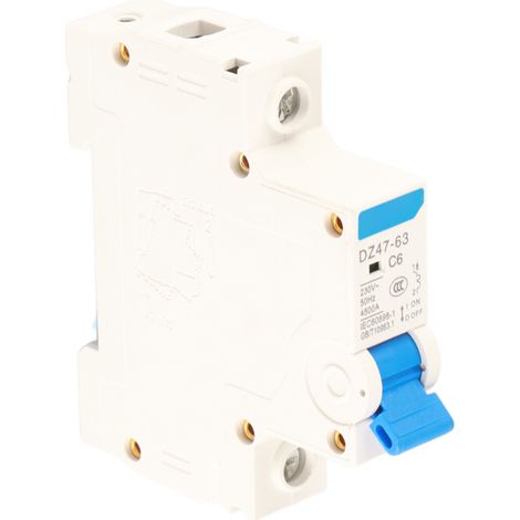 1P Miniature Circuit Breaker For Small Power Generation System DZ47-63 230V 6A (1/5)