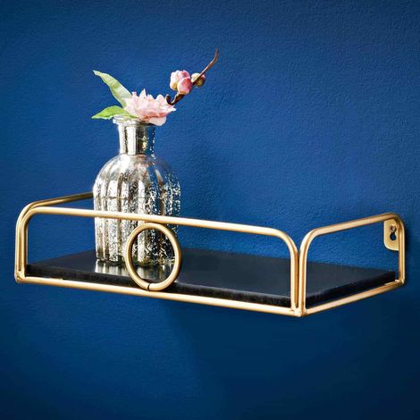 30cm Gold Ring Shelf-Black & Gold Ring