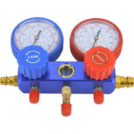 Diagnosegerät für Klimaanlagen-Kältemittel, Doppeldruckventilsatz R22 R134a (1/5)