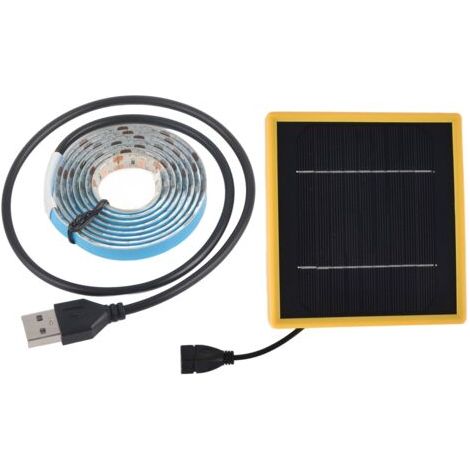 RHG La plante solaire élève la bande lumineuse de l'énergie solaire à spectre complet 5W LED à flux lumineux élevé LED solaire élève les bandes lumineuses pour la plante 1 mètre / 1.1yd (1/5)