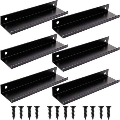 6pcs noir Poignée d’Armoire de Cuisine Meuble Tiroir (150MM, noir) (1/5)