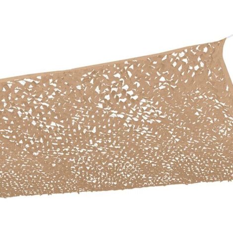 Voile d'Ombrage Rectangulaire 3x4m Camouflage Sable Anti-UV Protection Solaire Installation Facile avec Cordons Durables (1/5)