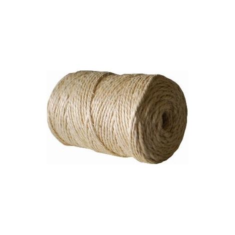 FPLUS cuerda sisal 2 cabos , COMPOSICIÓN. Cuerda de bras naturales torcidas de 2 cabos.

CARACTERÍSTICAS. Fibra natural muy resistente y no se deshace.

UTILIDADES. Agricultura, g