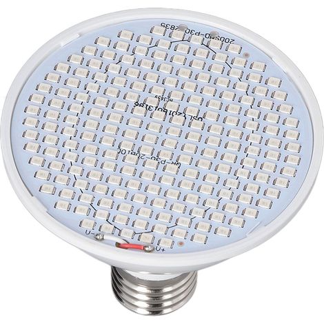 Ampoule LED E27 pour plantes, lumière rouge et bleue, idéale pour la culture de semis en intérieur (85-265 V, culot E27, 200 ohms)