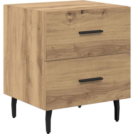 Maison Exclusive - Armadio da Notte Rovere artigianale 40 x 35 x 47,5 cm (1/5)