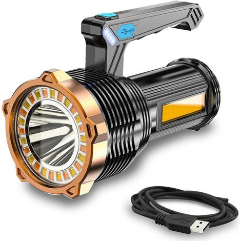 USB-wiederaufladbare LED-Taschenlampe 8 Modi 1200 mAh Outdoor Camping (1/5)