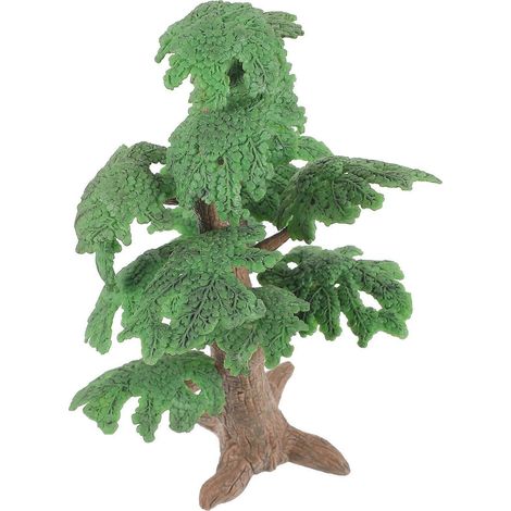 Modèle d'arbre artificiel de paysage, mini pin, cyprès, jouet amusant pour enfants, décoration d'arbre réaliste pour la maison ou le bureau, taille L-24X9.5X7cm (1/4)