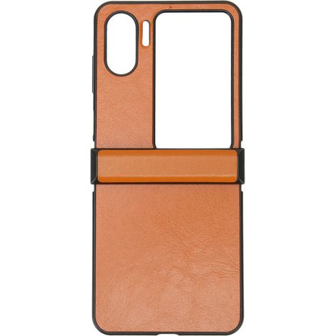 Custodia per telefono in pelle a righe per Samsung Galaxy Z Flip 3, con scomparto e porta carte integrati, protezione per lo schermo, custodia protettiva pieghevole, elegante e raffinata. (1/2)