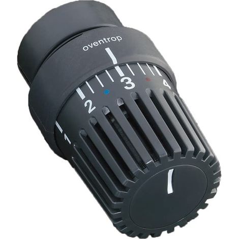OVENTROP Termostato Uni LH M 30 x 1,5, 7-28 C, 0  1-5, Sensore a liquido, antracite, 1011467