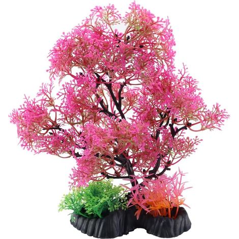 Plantes artificielles pour aquarium, algues, herbe aquatique artificielle, hauteur 25 cm, pour créer un monde sous-marin, plantes artificielles pour bassin, pour aquarium (1/5)