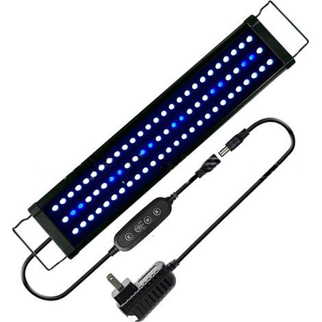 LED Aquarium Dimmable avec Télécommande Éclairage pour Plante Poisson,60cm,60-90CM Extensible Lampe (1/5)