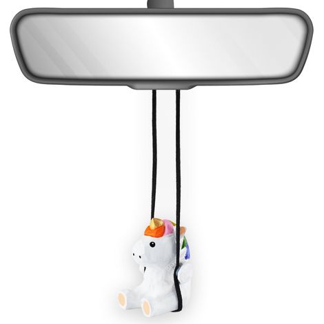 Handgemachtes Holz Einhorn Autoanhänger Schwingend Niedlich Dekoration Geschenk (1/5)
