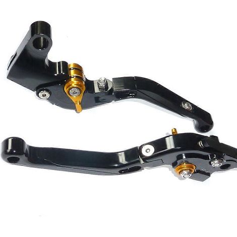 Ensemble de leviers de frein et d'embrayage pliables noirs YAMAHA FZ1 FAZER pour circuit et route TS102( )