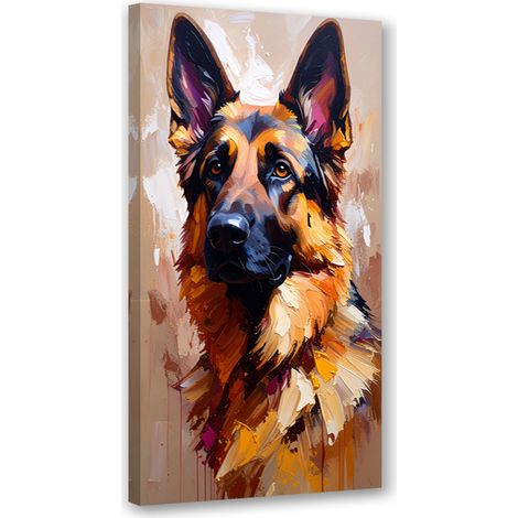 Wandbild Deutscher Schäferhund Tier 40x80 cm (1/5)
